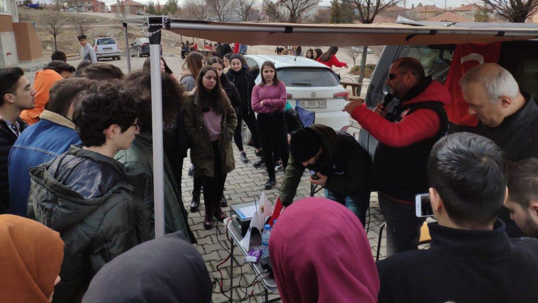İlçemiz Gazi Şahin Anadolu Lisesi'nde Tahliye Tatbikatı Yapıldı